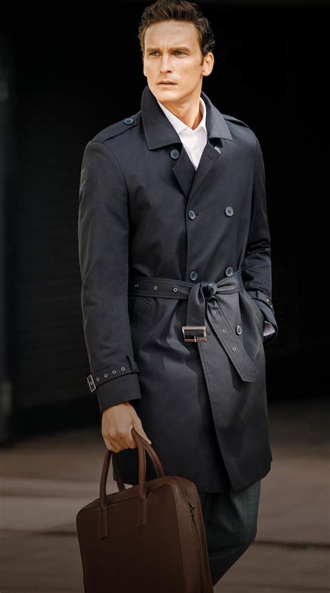 men's glam trench coat.